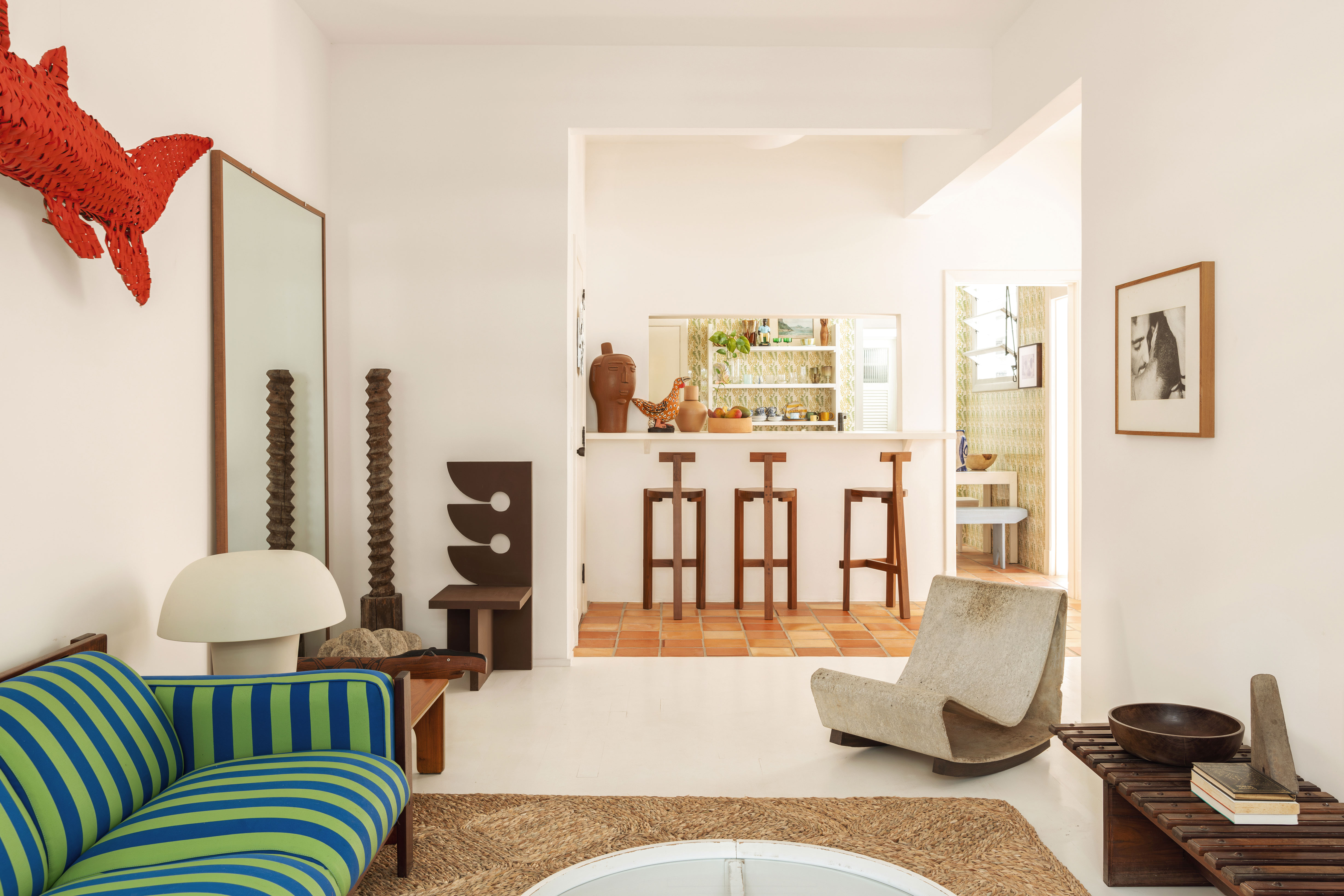 Apartamento alugado Maurício Arruda / Todos Arquitetura no Rio de Janeiro.