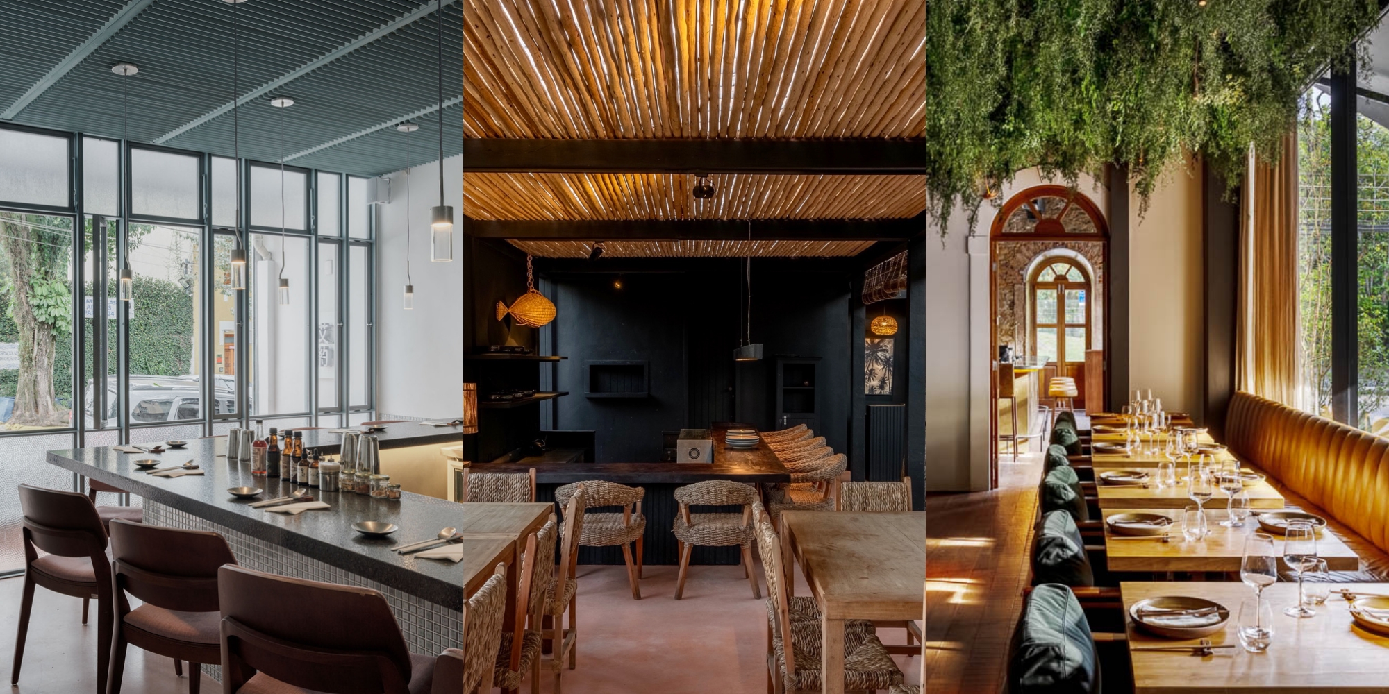 Confira uma seleção de restaurantes em que a arquitetura é destaque.