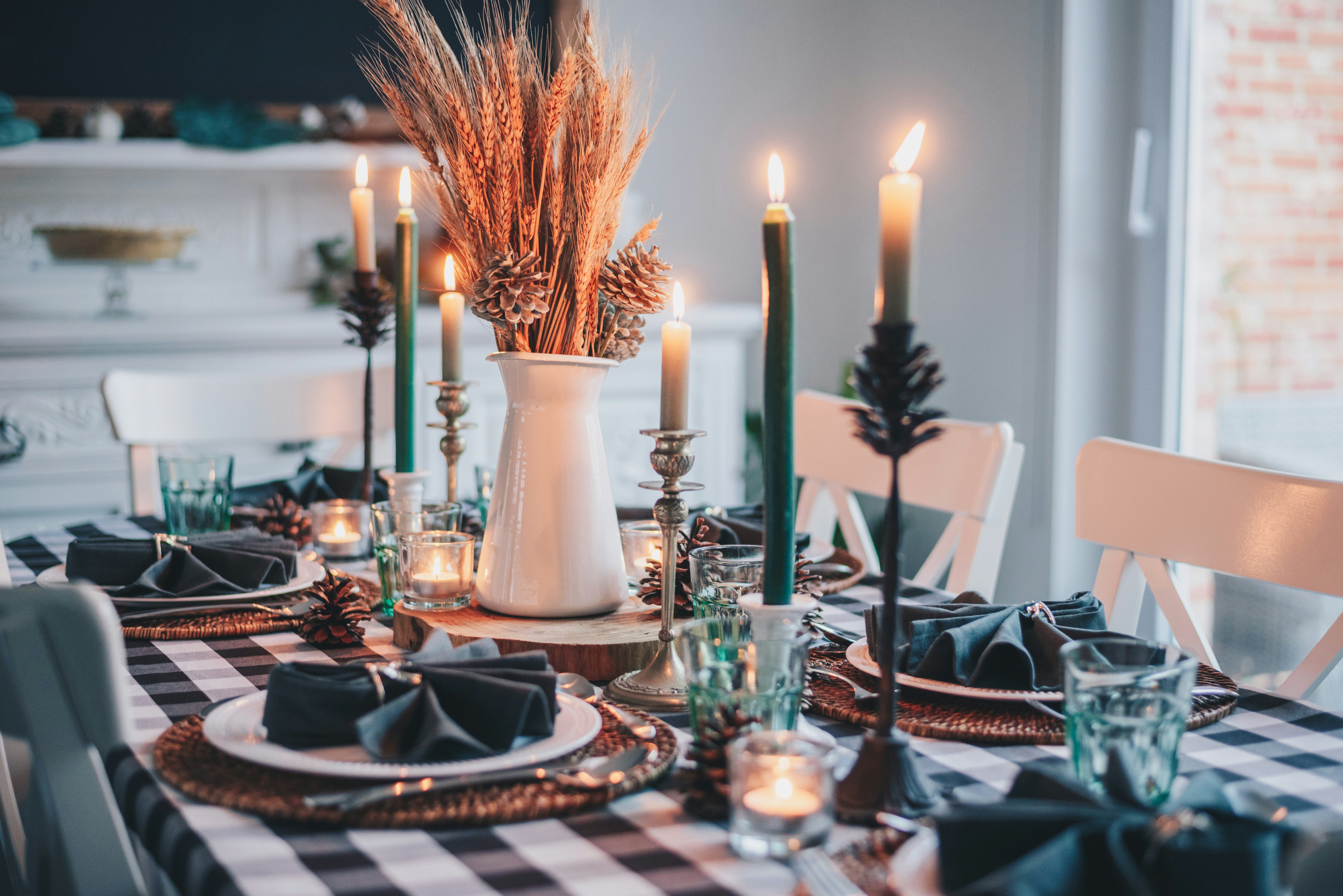 mesa de jantar - mesa posta - decoração - velas
