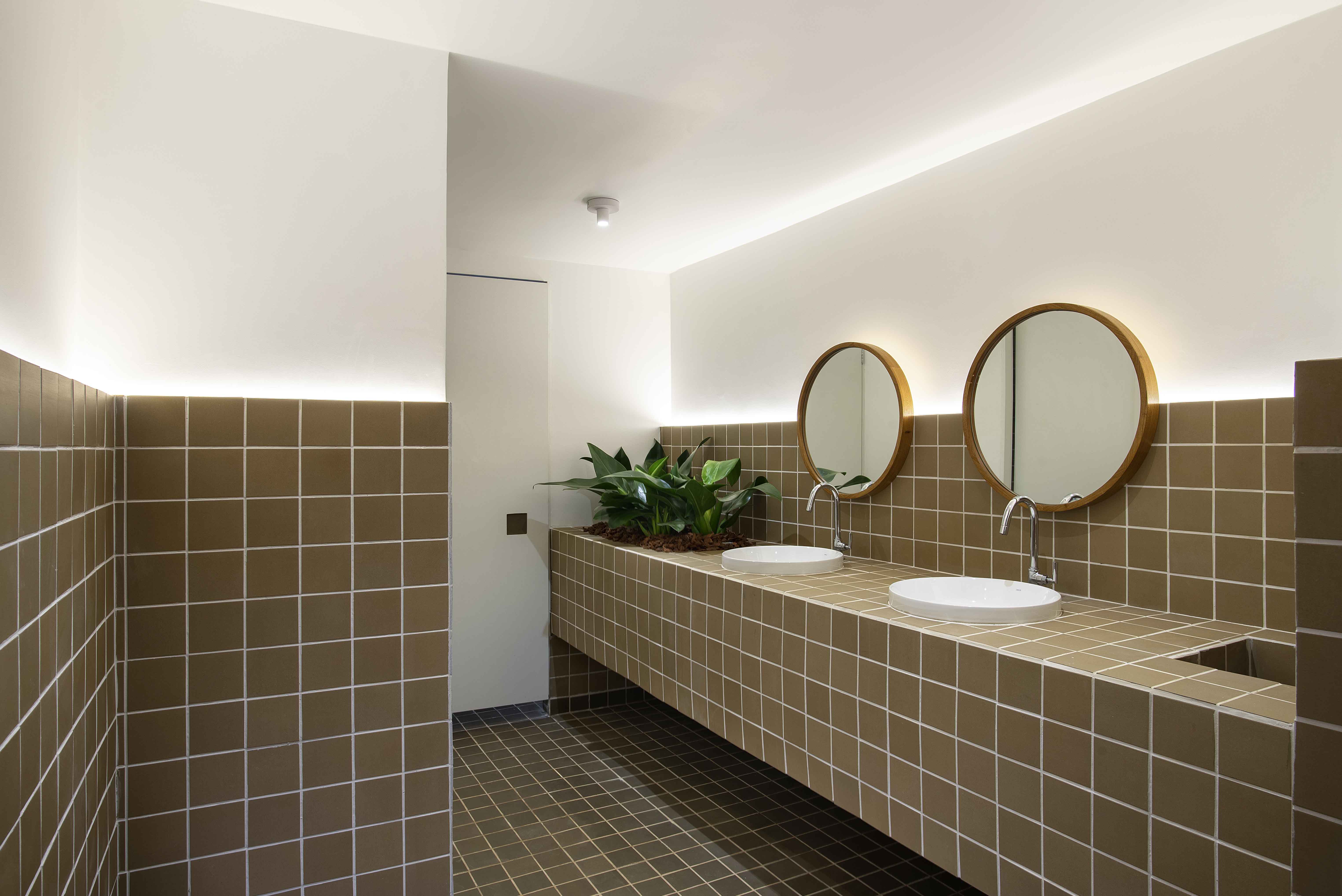 Cecília Graf - CG Arquitetura - Lavabo Alvorada. Projeto da CASACOR Brasília 2025.