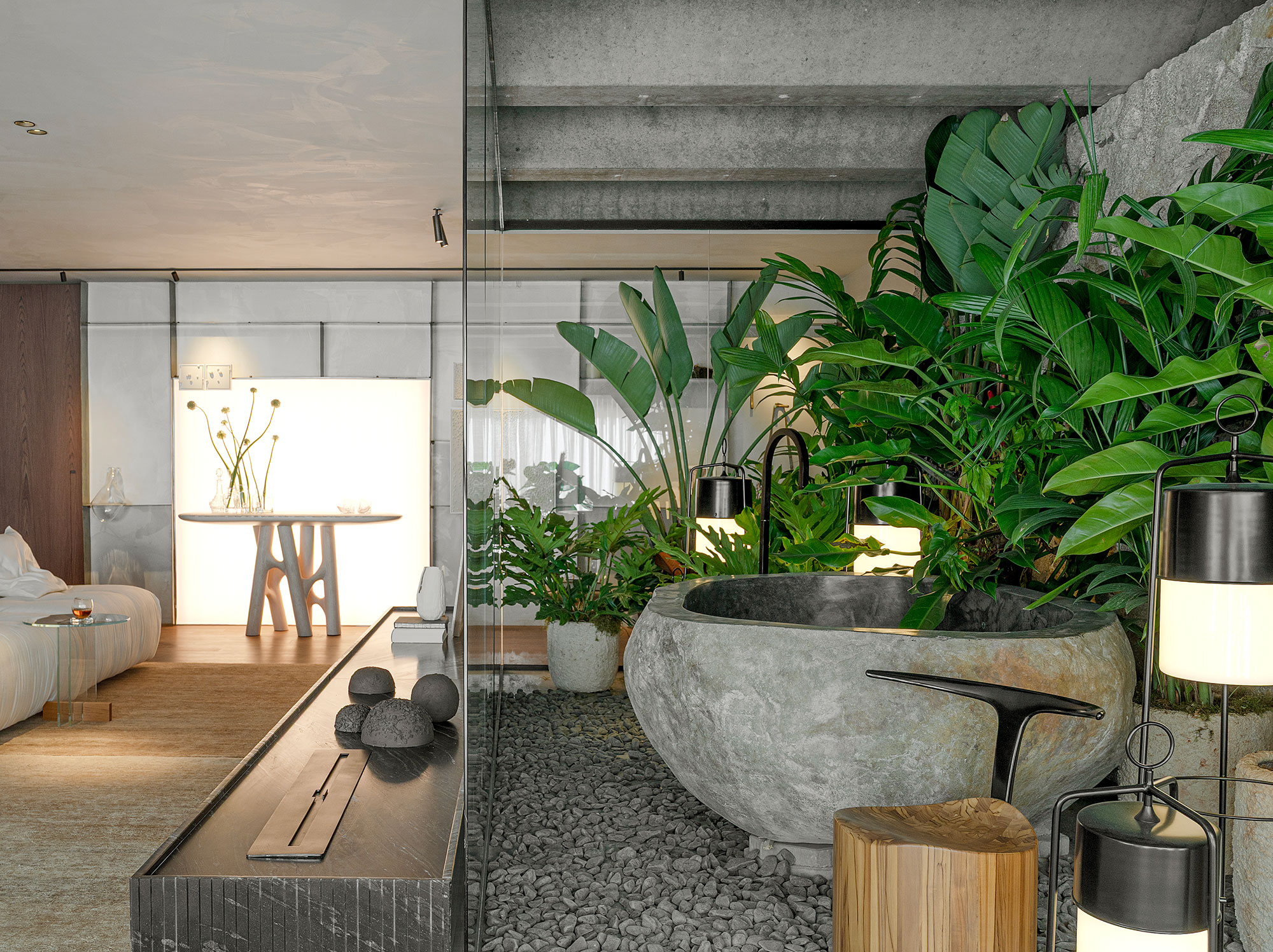 Andressa Venturini Arquitetura - Living Sopro. Projeto da CASACOR Santa Catarina | Florianópolis 2025.